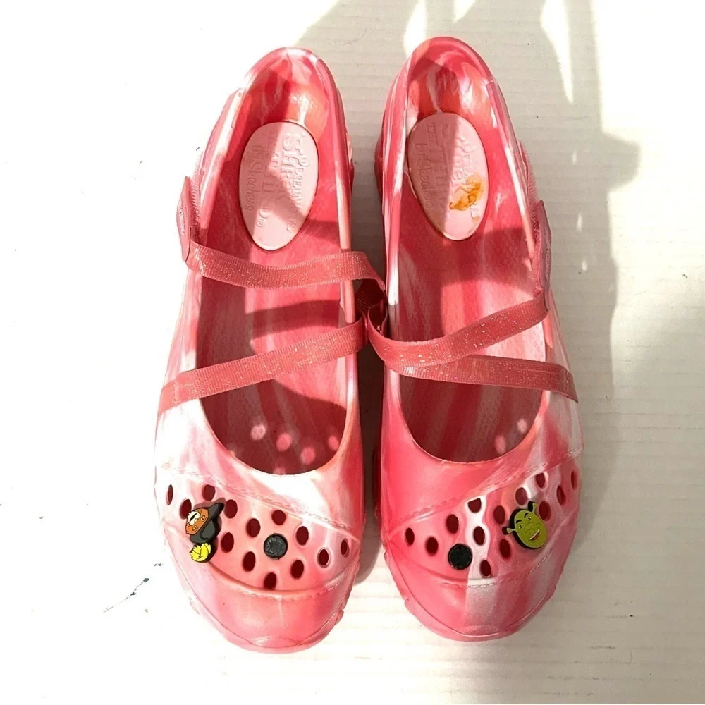 Sketchers Dream Works Shrek the Third Rubber Mary Jane Shoes Size 6